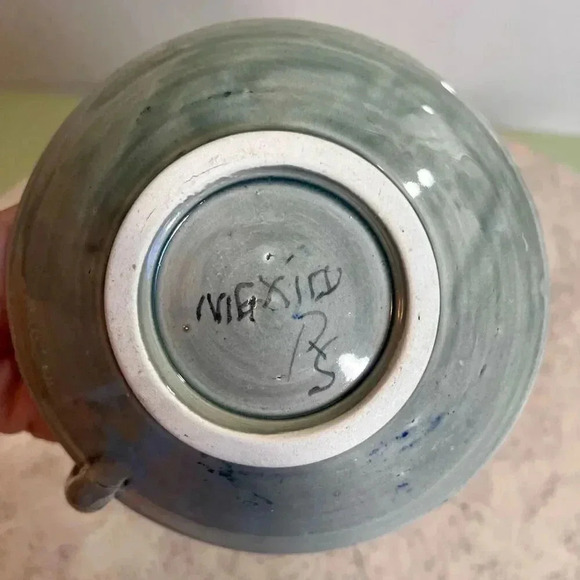 Vintage Pottery Mexico Folk Art Pottery Floral Ceramic Candlestick Candle Holder - Picture 8 of 12